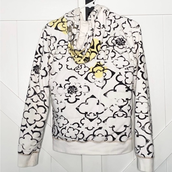 Volcom Thick Padded White Logo Zip-Up Hoodie, Size M - Picture 2 of 9